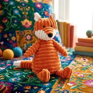 Jouet en peluche renard pour chien