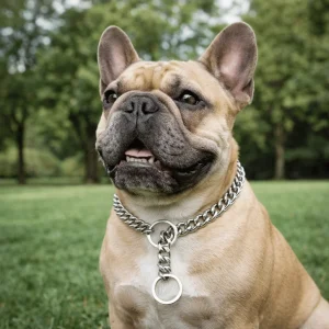Collier chaine chien non etrangleur