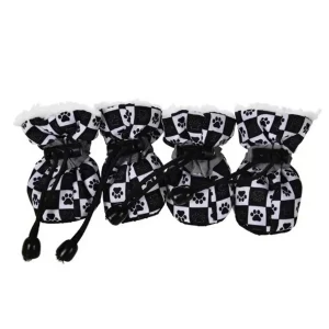 4 Chaussures cordon noir blanc