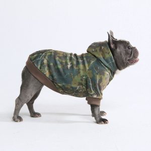 Sweats à capuche camouflage pour chien