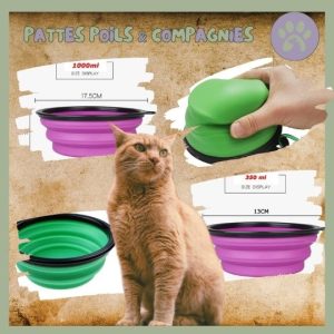 Gamelle de voyage pour chat | Travel-Bowl™
