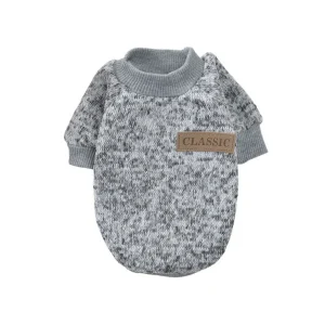 Pull gris chiné